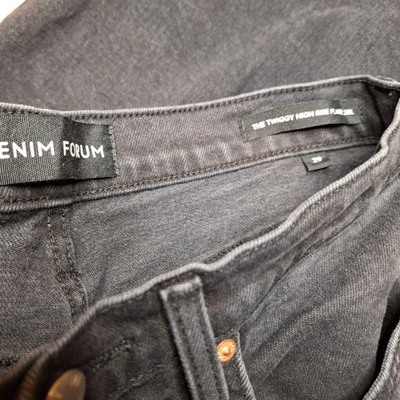 Aritzia Denim forum the twiggy high rise flare size 29 black stretch jeans soft - Picture 5 of 8